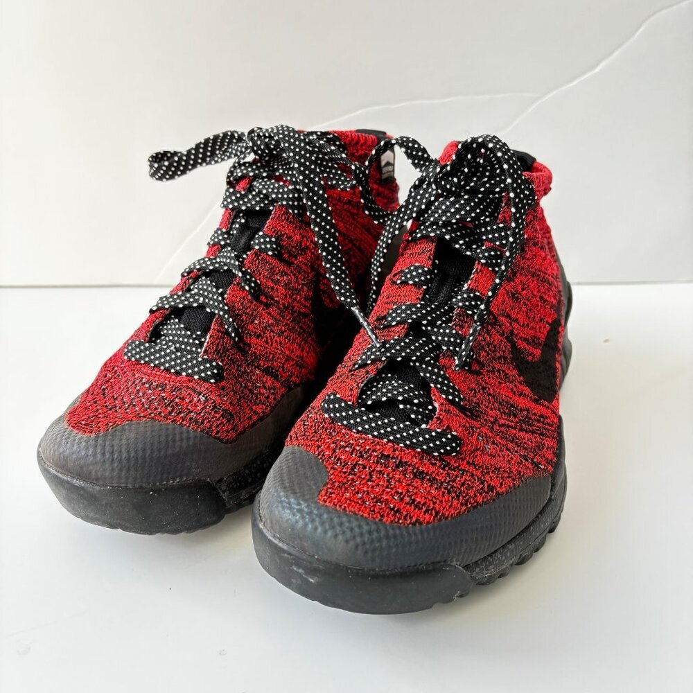 Nike‎ Flyknit Trainer Chukka Trainer Sneakers Women's Size 6 805093-603 Red - Picture 4 of 11
